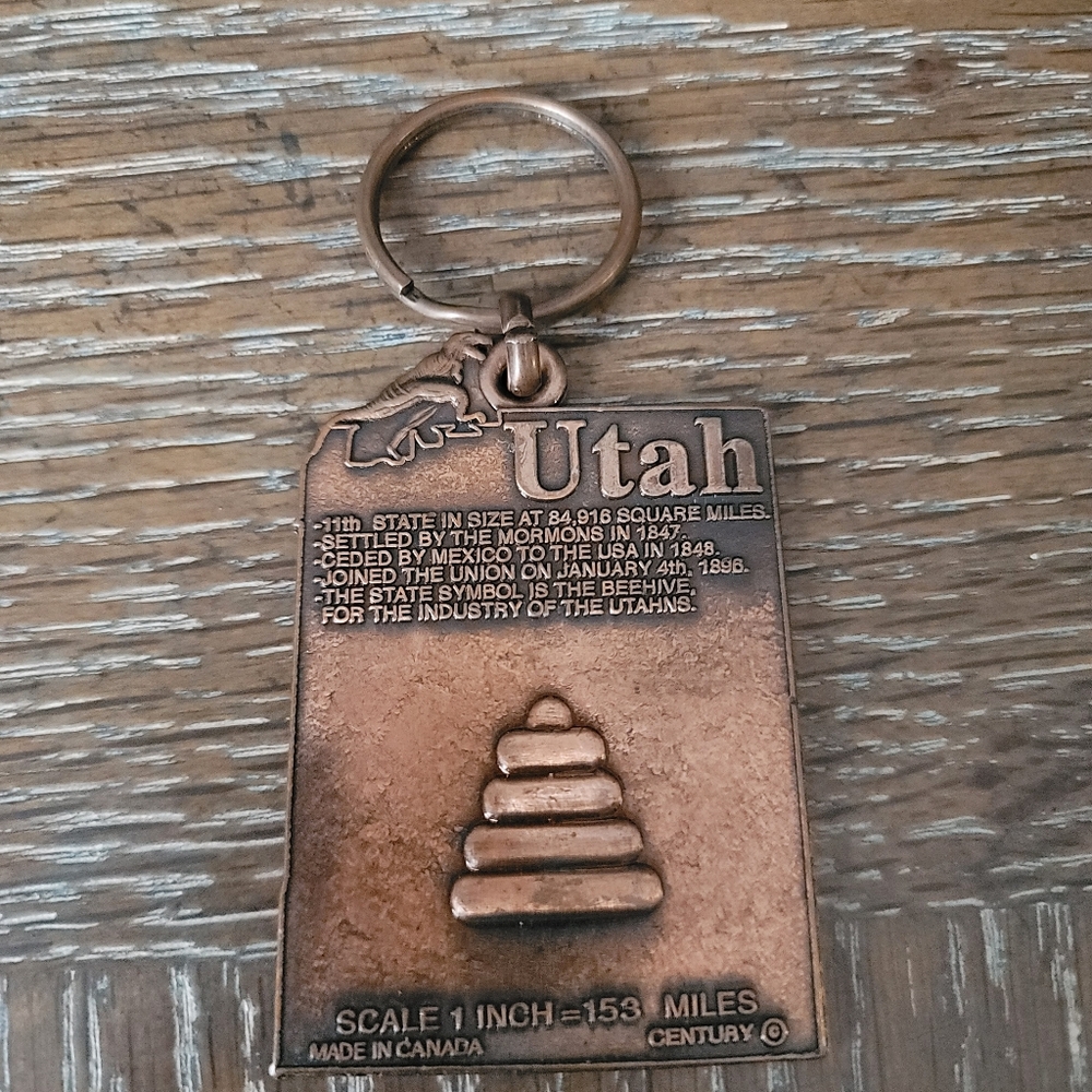 Utah Copper Keychain